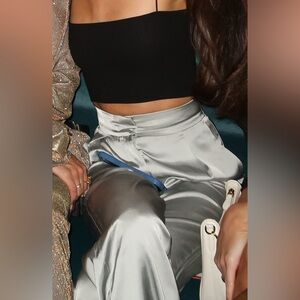 Abercrombie & Fitch satin sage green Pants